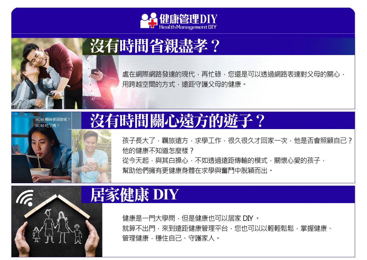 沒有時間省親盡孝？健康管理DIY